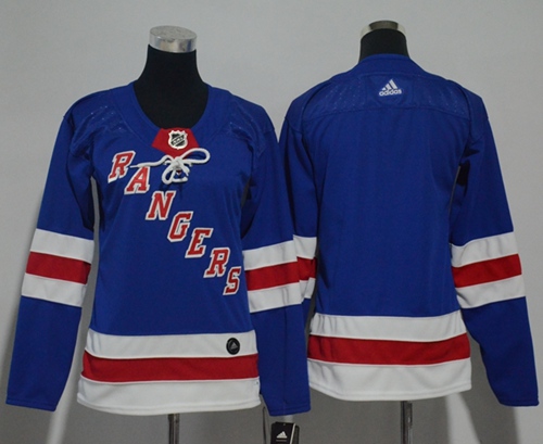 Adidas Rangers Blank Royal Blue Home Authentic Women's Stitched NHL Jersey